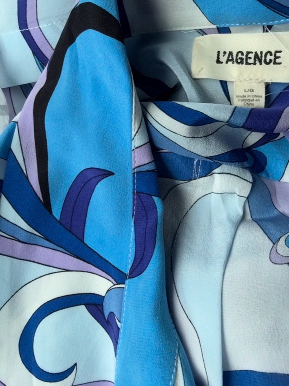 L'AGENCE NWTS silk dress large